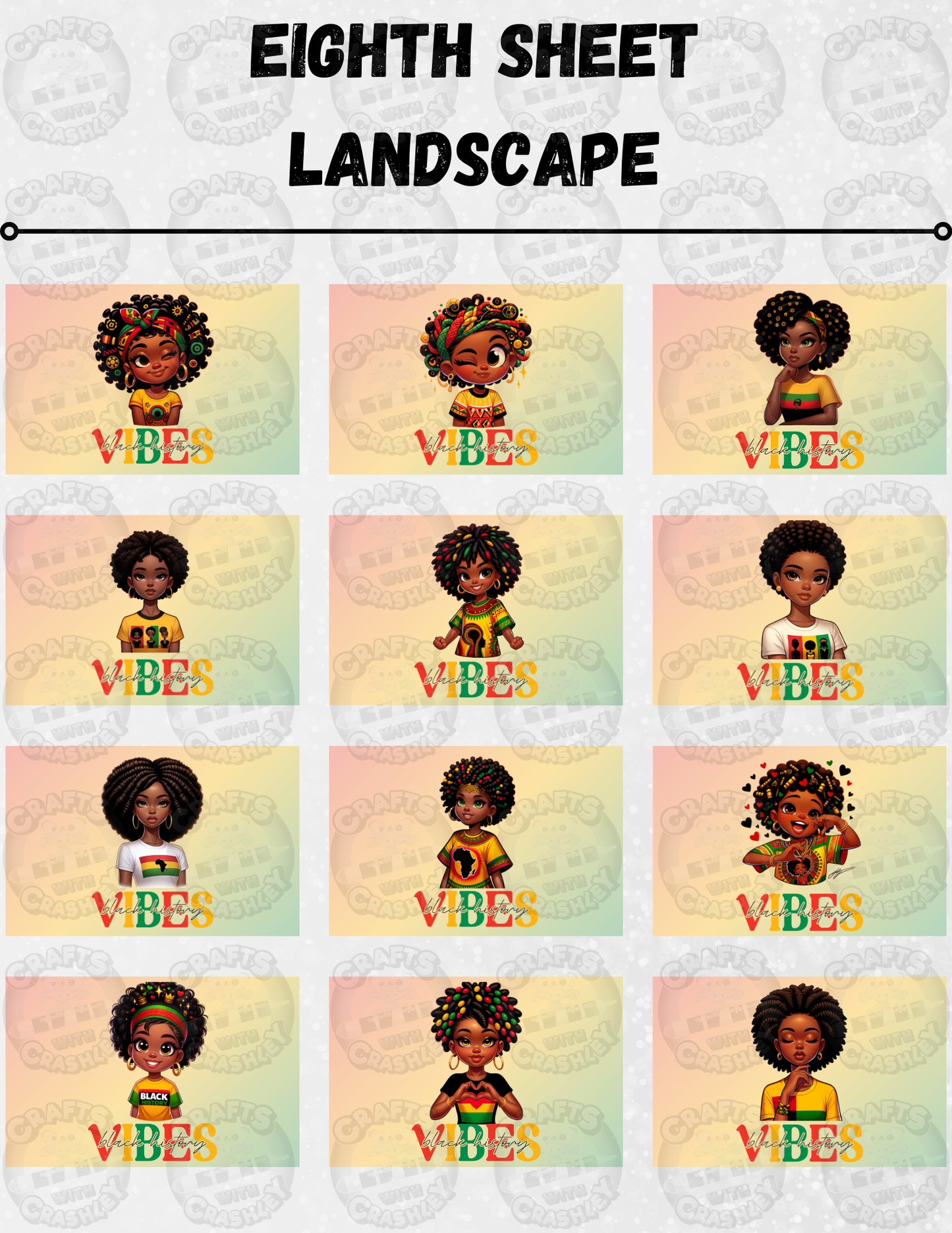 "Black History Vibes" Decorative Diamond Painting Release Paper