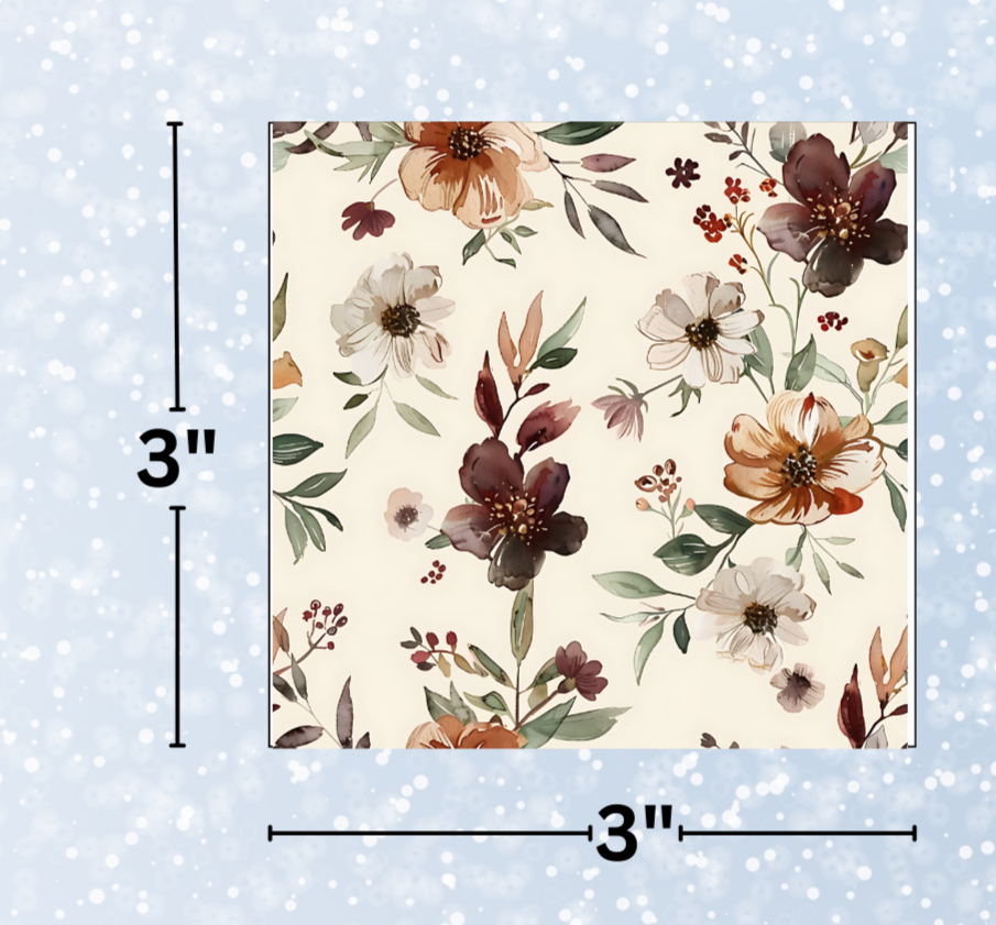 "Fall Flowers" Decorative Diamond Painting Release Papers