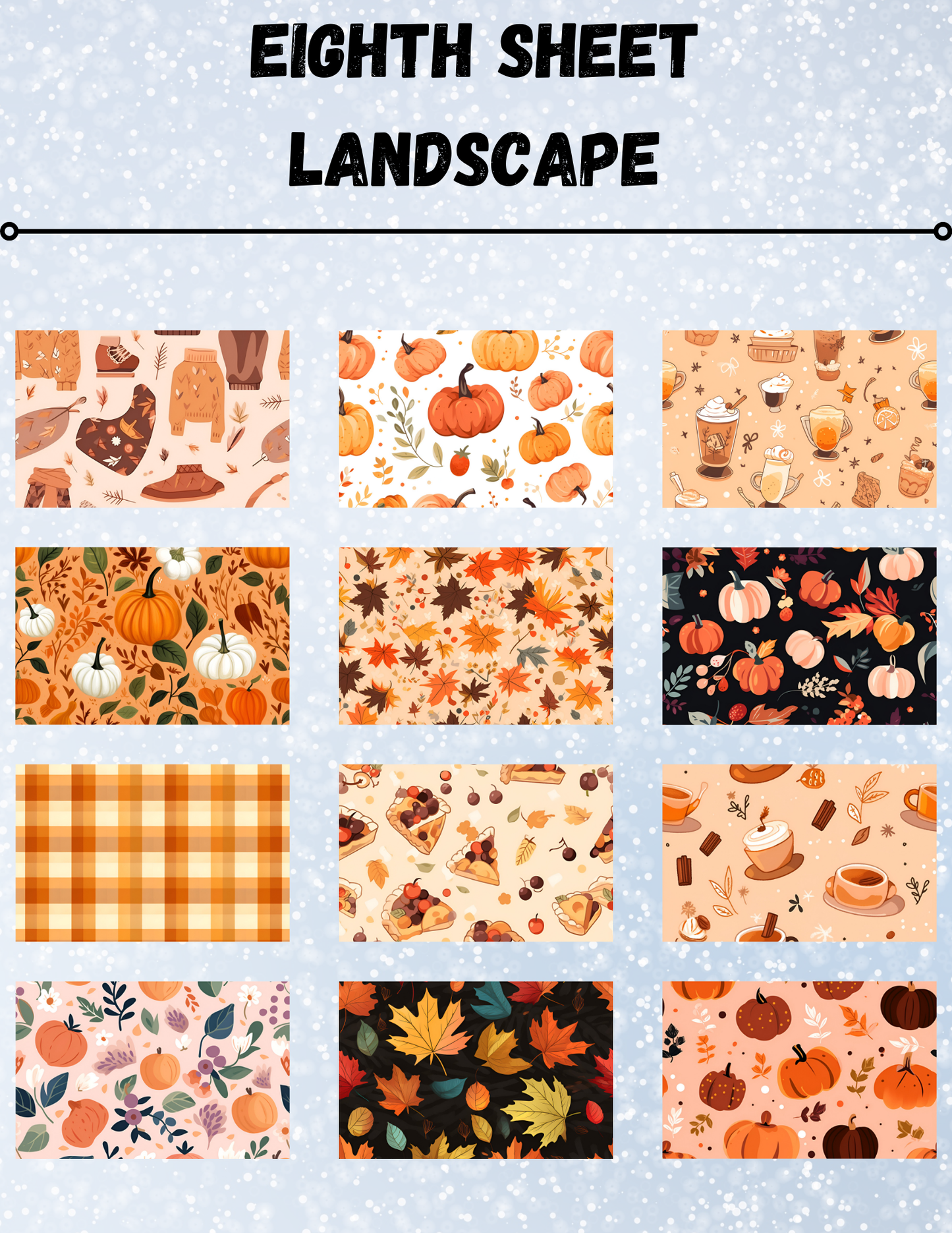 "Fall Vibes" Decorative Diamond Painting Release Papers