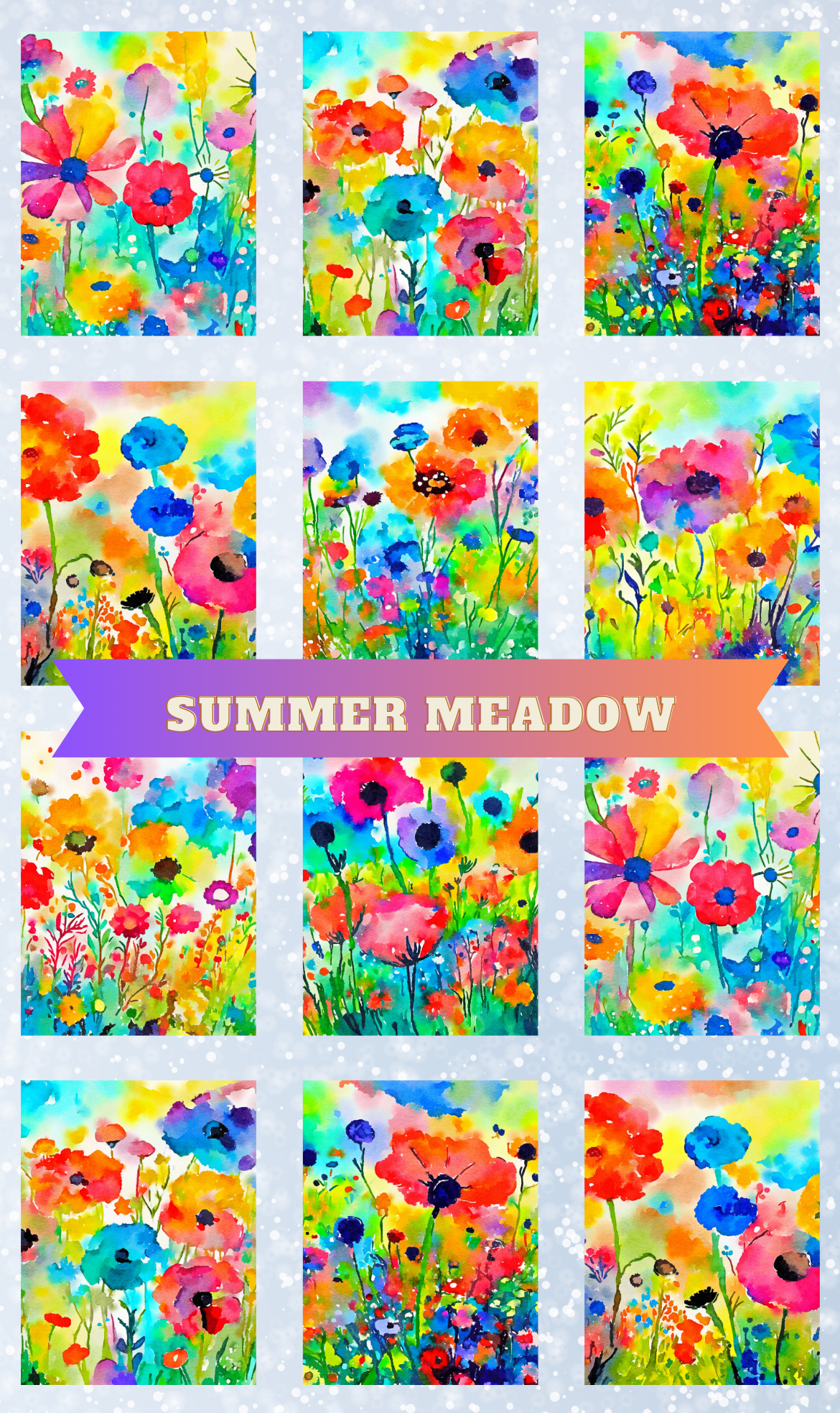 "Summer Meadow" Premium Diamond Painting Release Papers