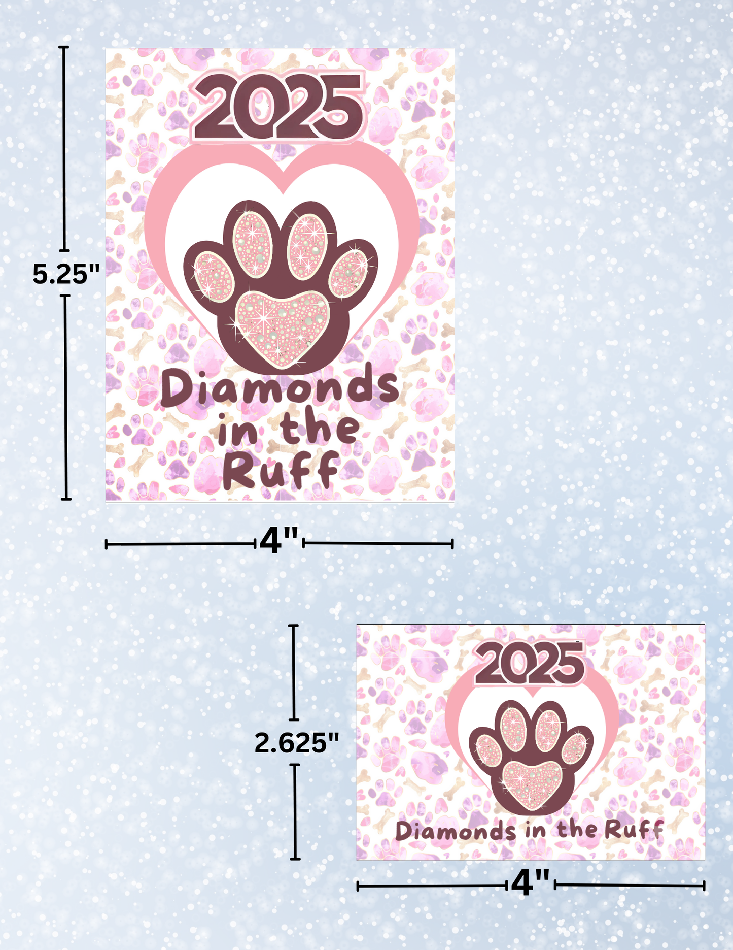 "Diamonds in the Ruff 2025" Decorative Diamond Painting Release Papers