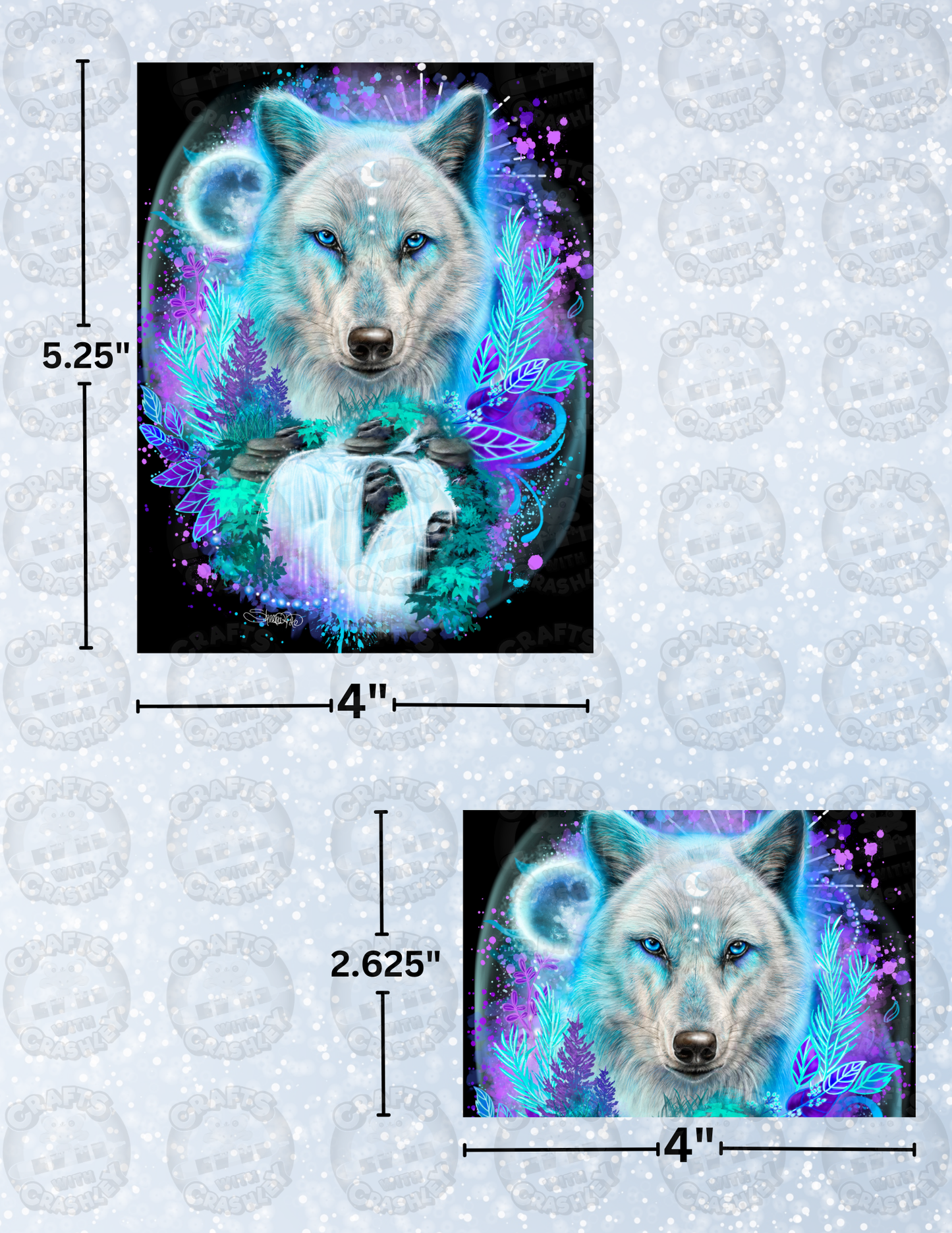 "Wolf Spirit" by ©Sheena Pike Decorative Diamond Painting Release Papers