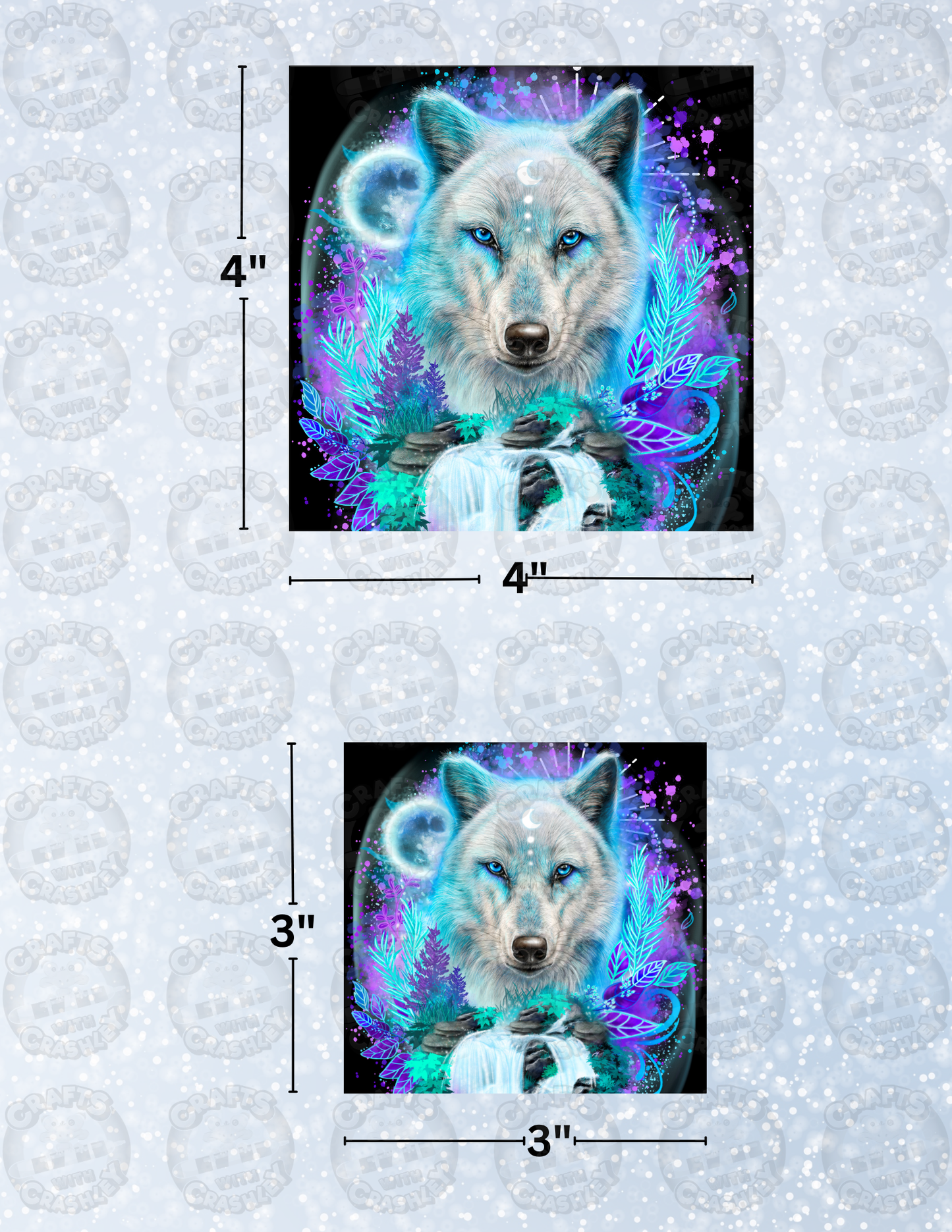 "Wolf Spirit" by ©Sheena Pike Decorative Diamond Painting Release Papers