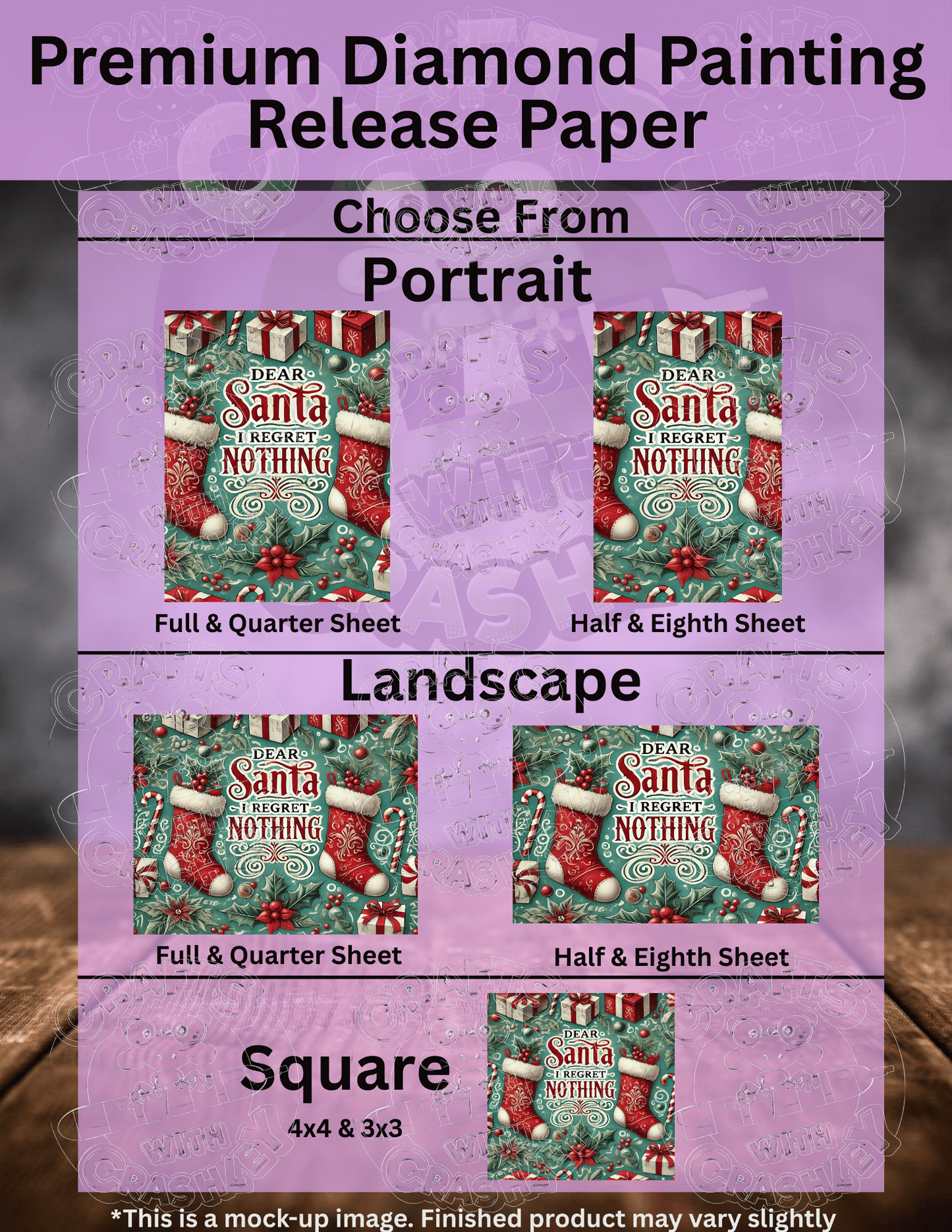 "Regret Nothing" Premium Accessories for Diamond Painting