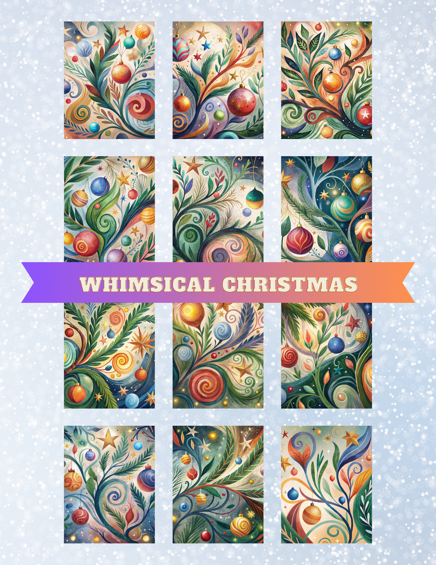 "Whimsical Christmas" Decorative Diamond Painting Release Papers