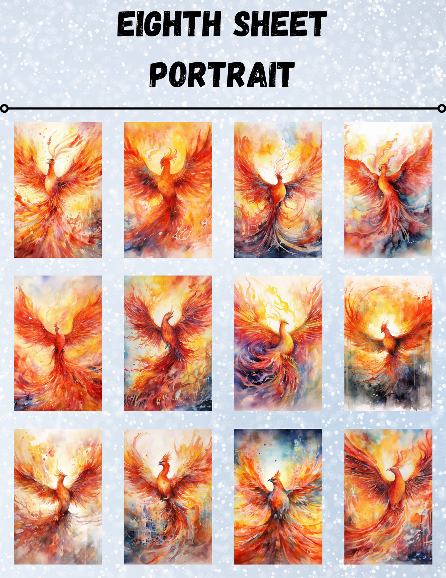 "Rise of the Phoenix" Decorative Diamond Painting Release Paper