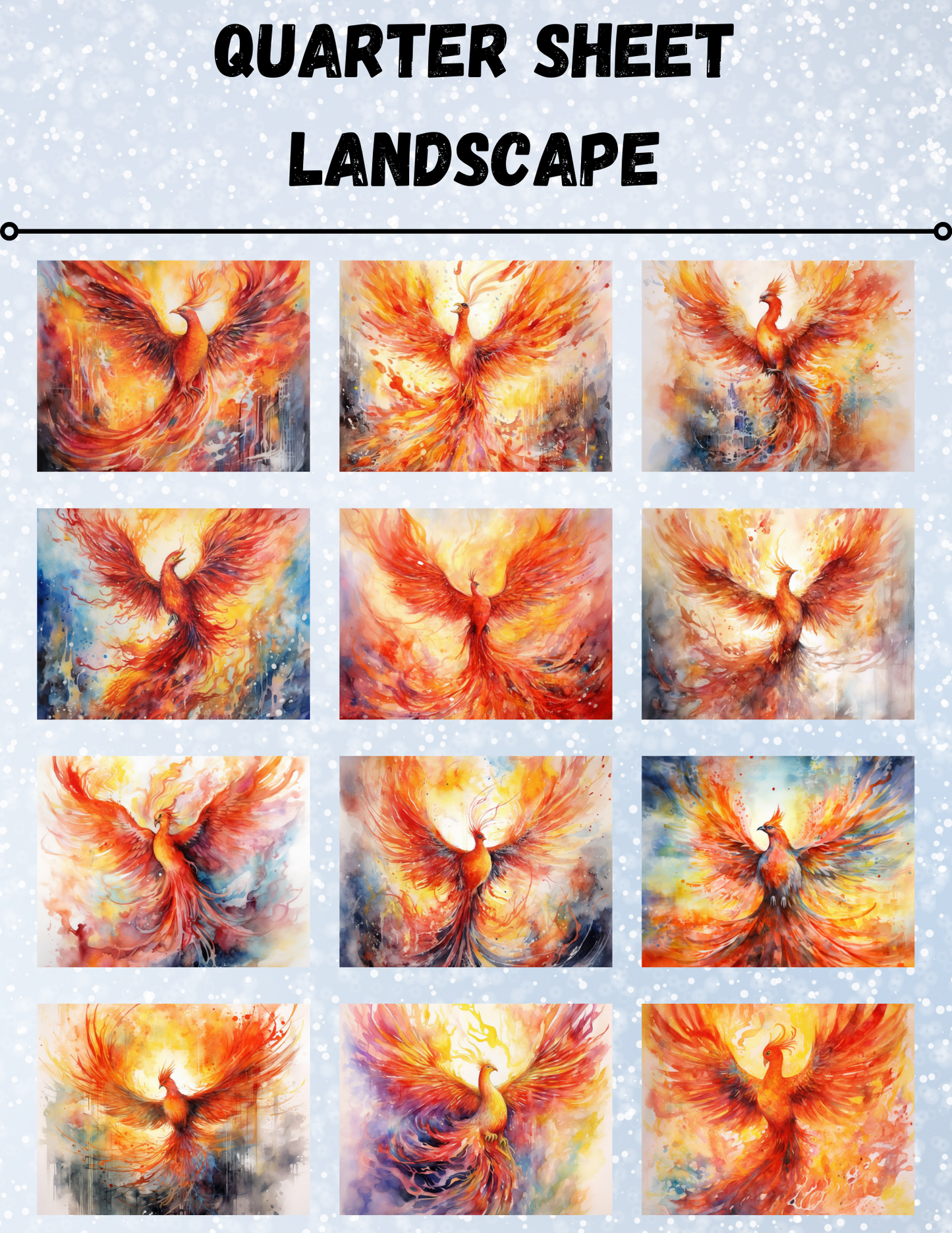 "Rise of the Phoenix" Decorative Diamond Painting Release Paper