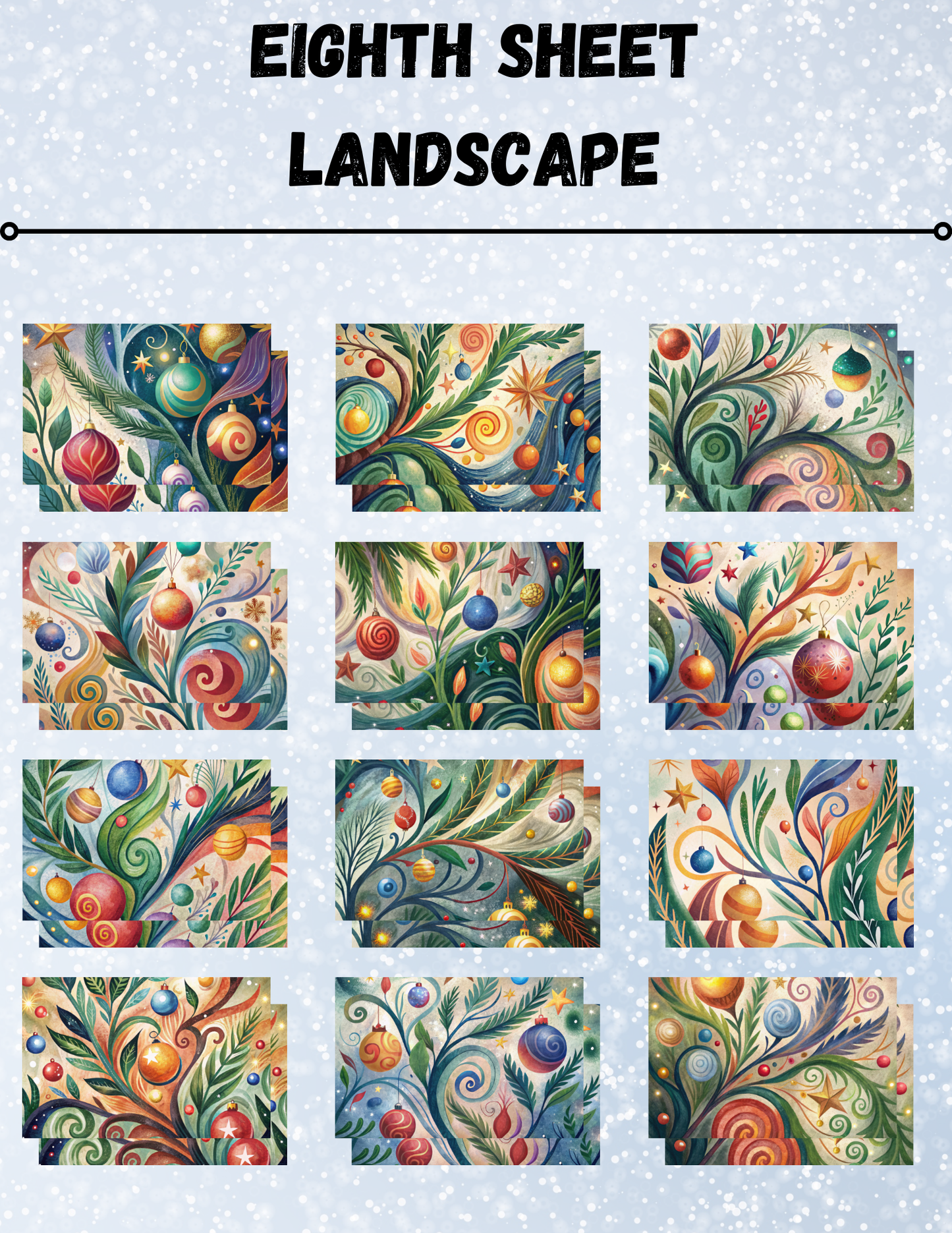 "Whimsical Christmas" Decorative Diamond Painting Release Papers