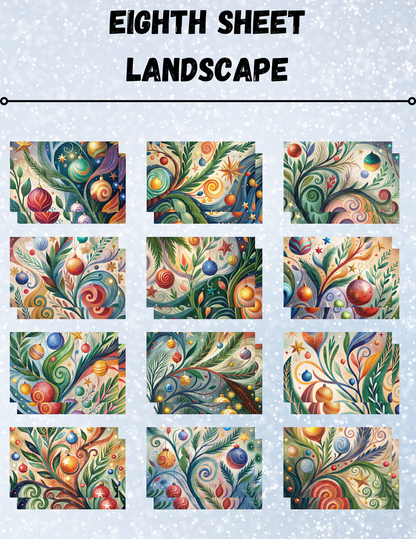 "Whimsical Christmas" Decorative Diamond Painting Release Papers
