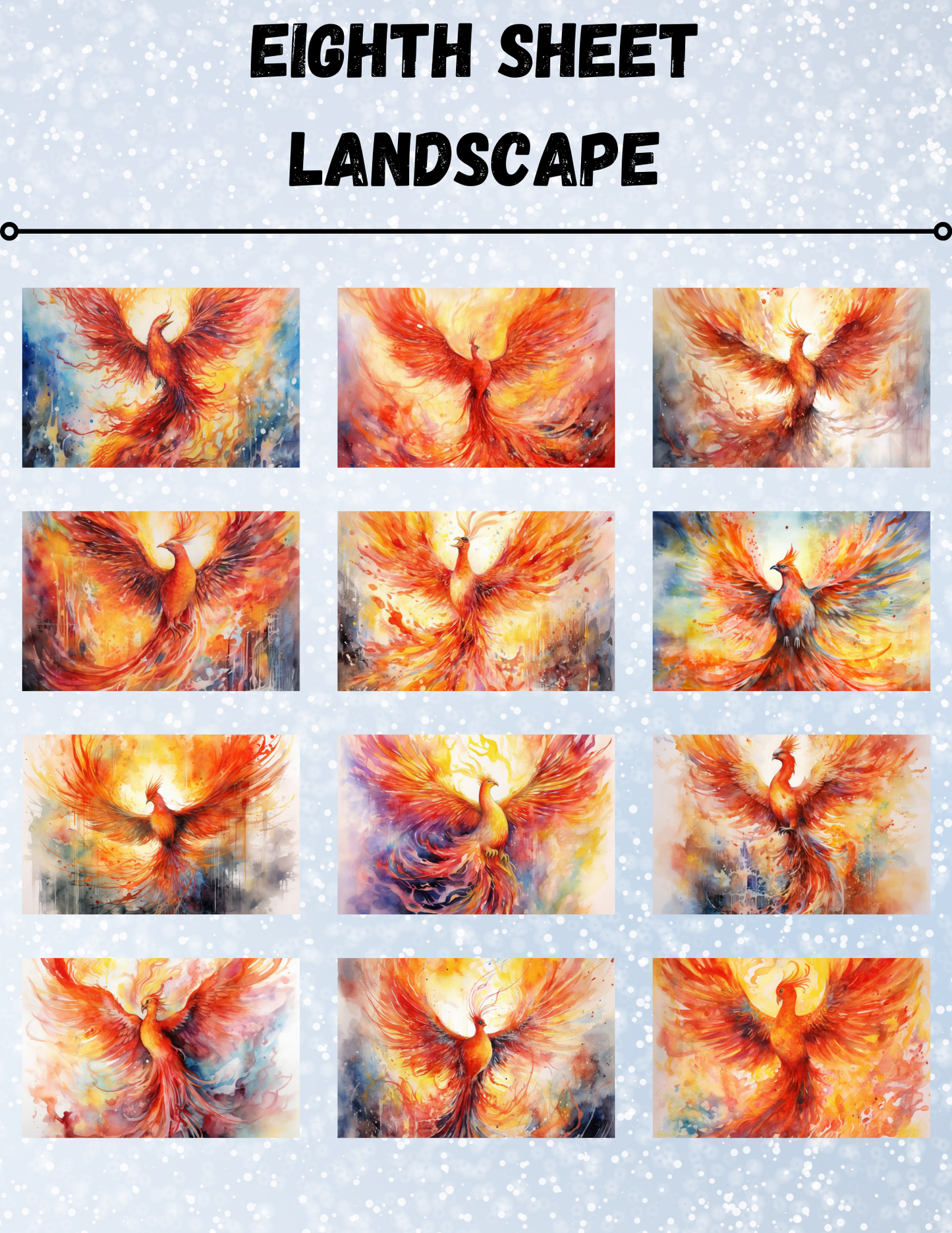 "Rise of the Phoenix" Decorative Diamond Painting Release Paper