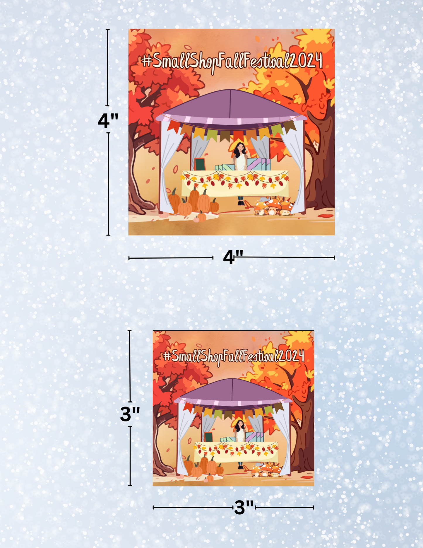 "#SmallShopFallFestival2024" Decorative Diamond Painting Release Papers