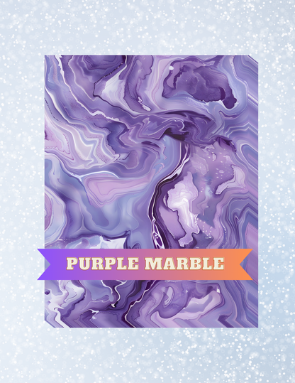 "Purple Marble" Decorative Diamond Painting Release Papers