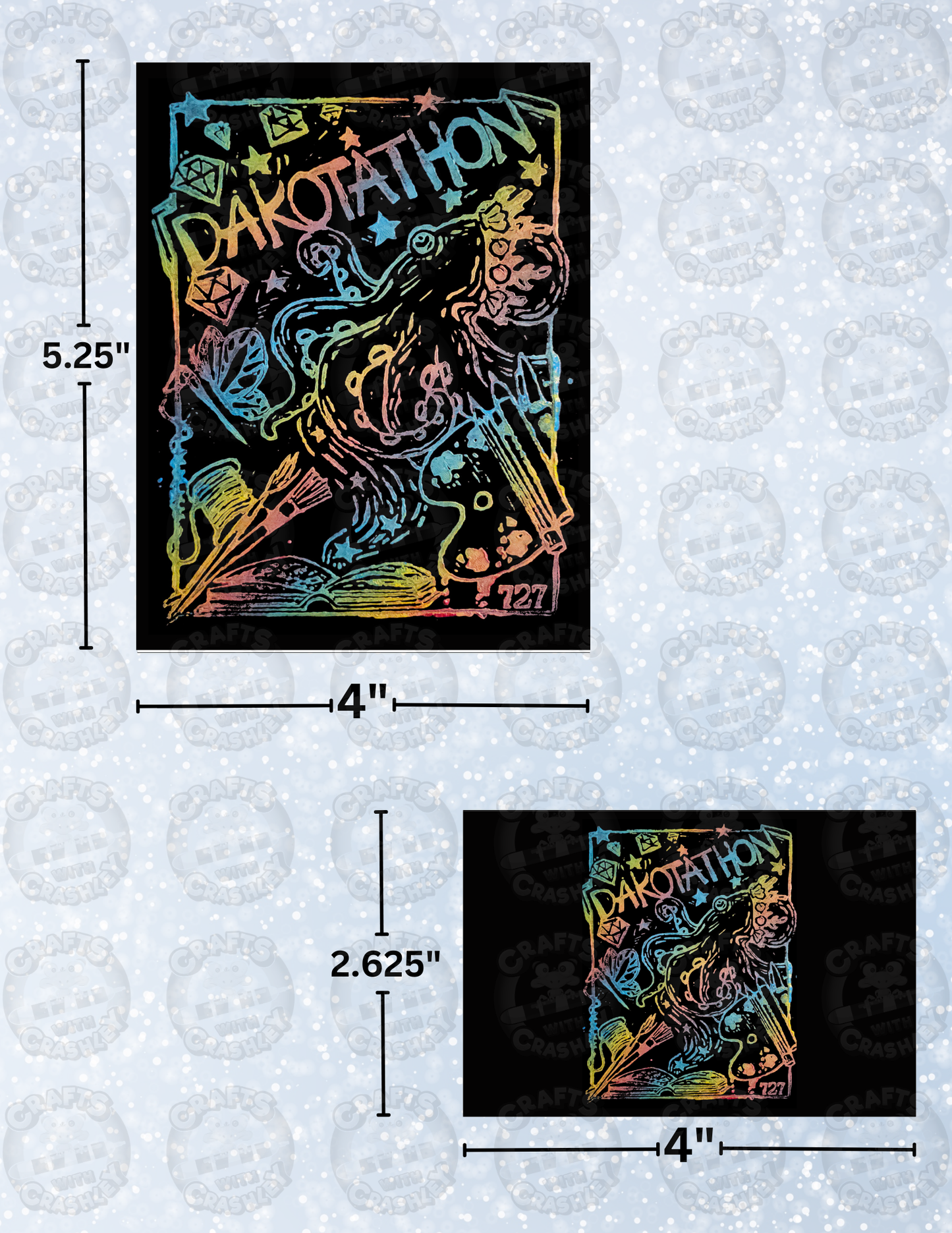 "Dakotathon 1" by ©Dakota Daetwiler Decorative Diamond Painting Release Papers