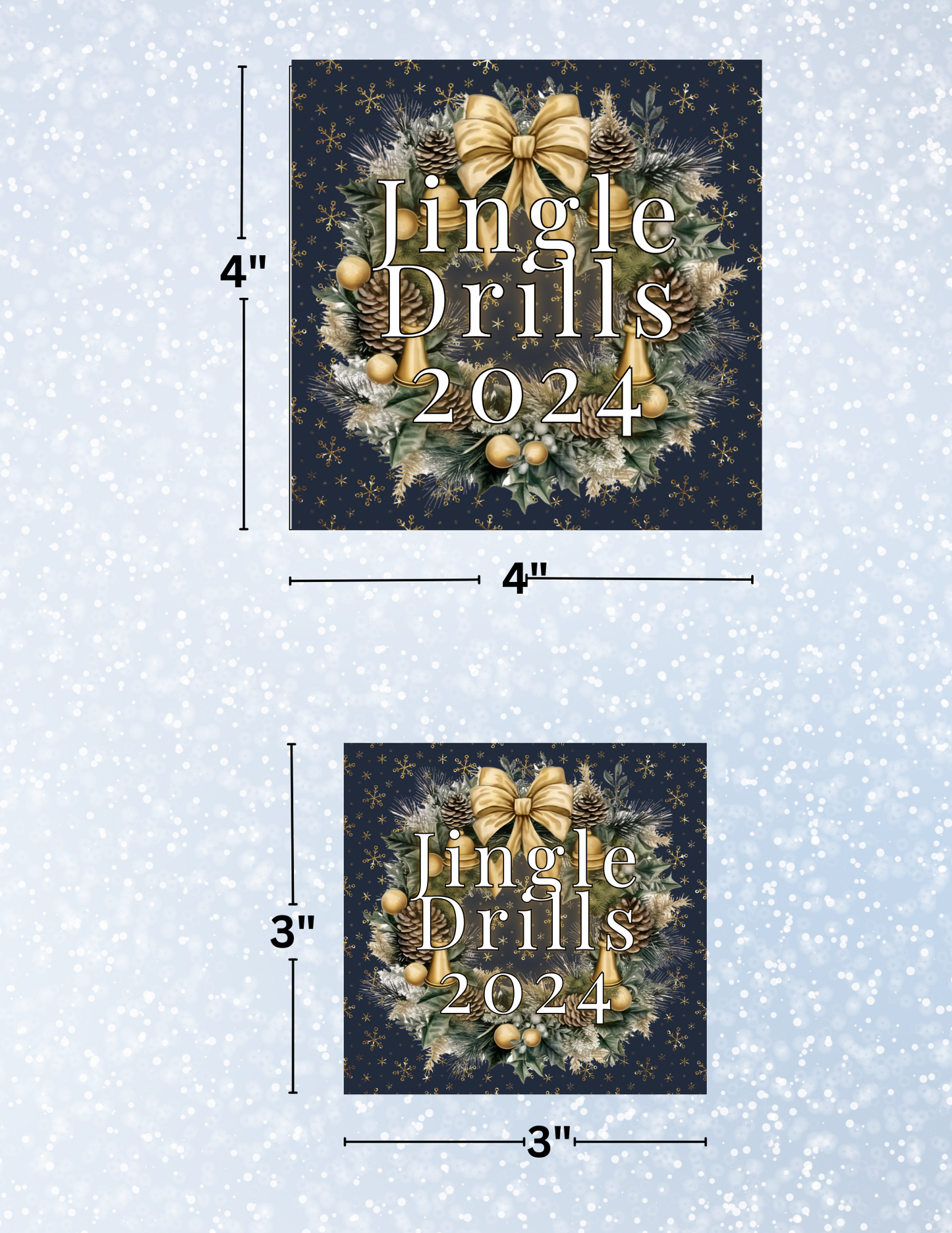 "Jingle Drills 2024" Decorative Diamond Painting Release Papers