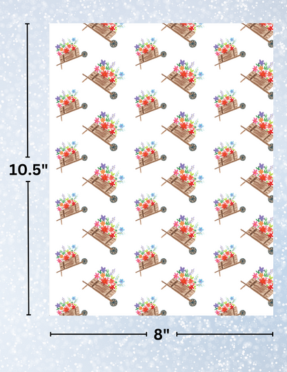 "Flower Wagon" by Crafting Journey Decorative Diamond Painting Release Papers