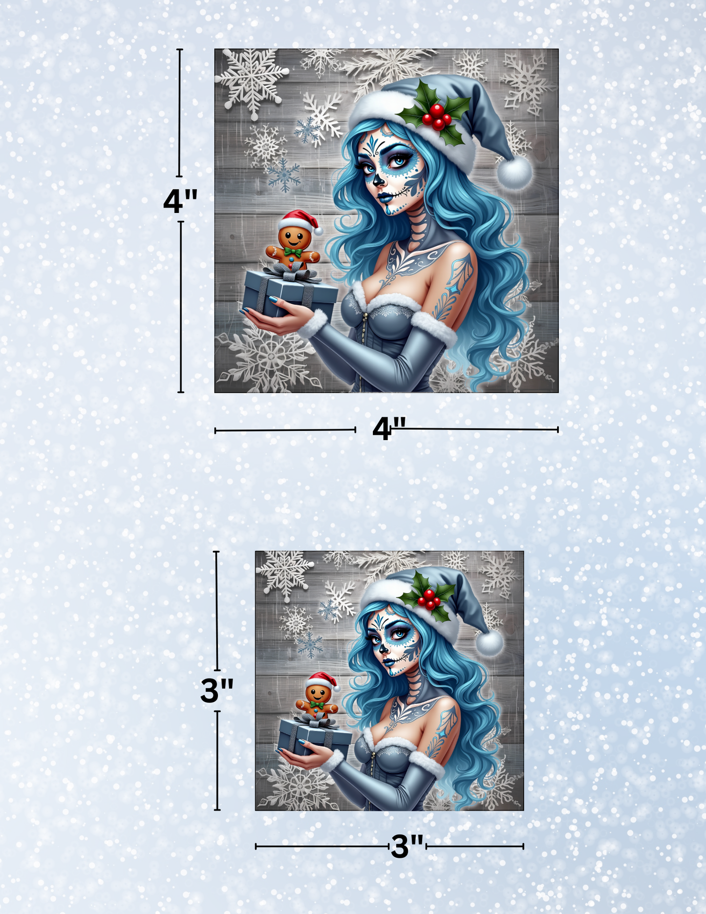 "Sugar Skull Christmas" Decorative Diamond Painting Release Papers