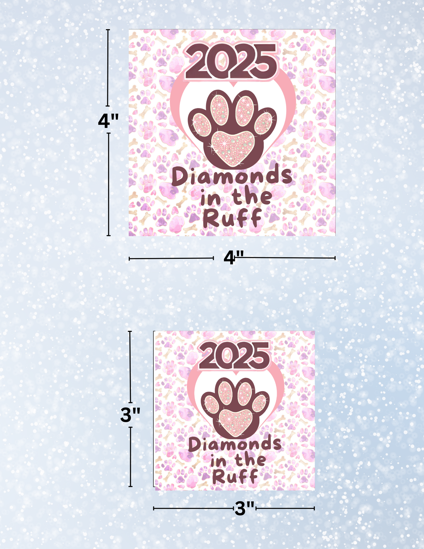 "Diamonds in the Ruff 2025" Decorative Diamond Painting Release Papers