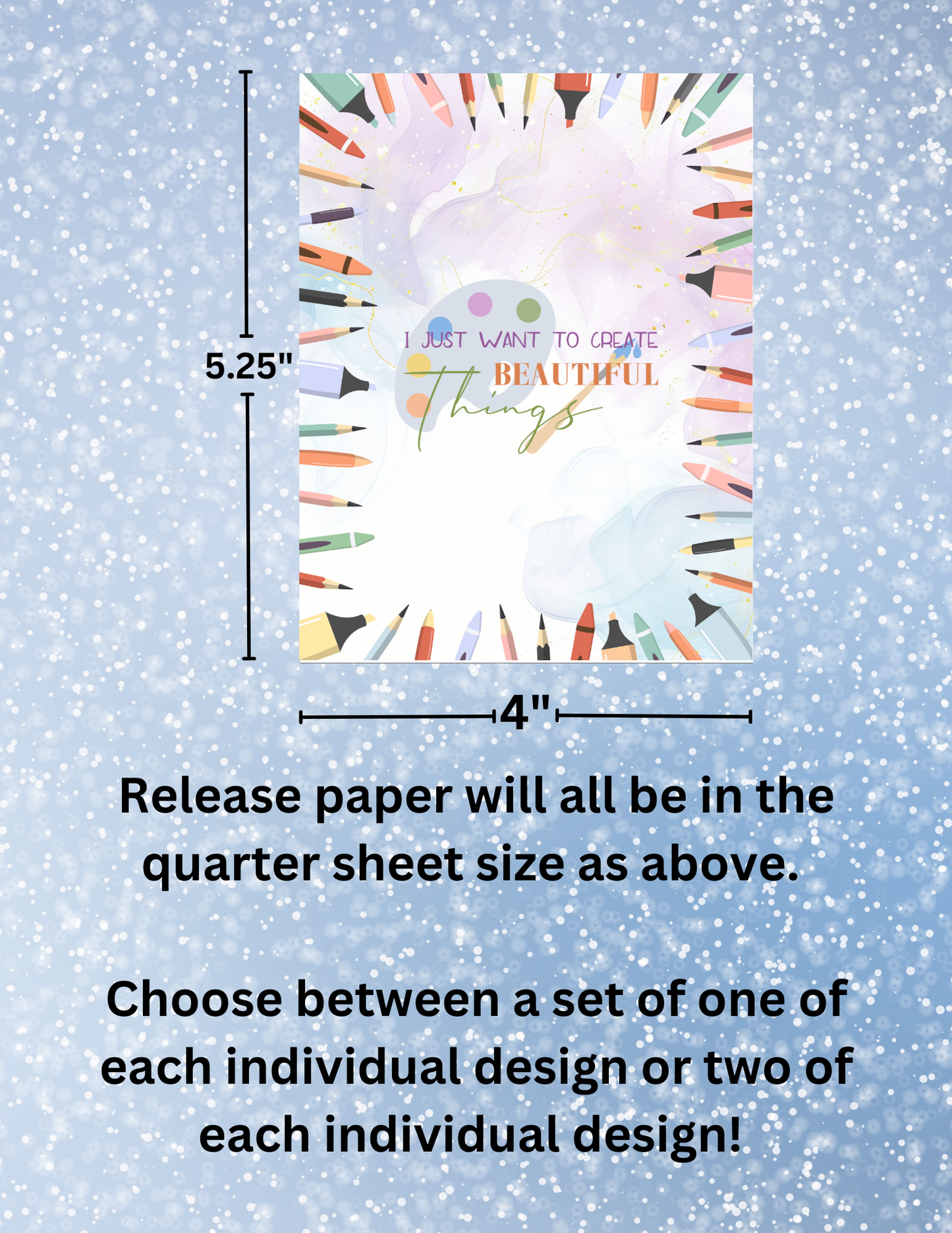 "Eat, Sleep, CRAFT" Premium Diamond Painting Release Papers