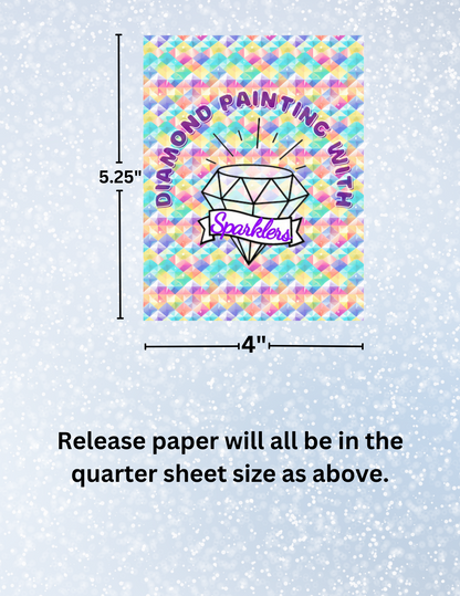"DP with Sparklers 2" Decorative Diamond Painting Release Papers
