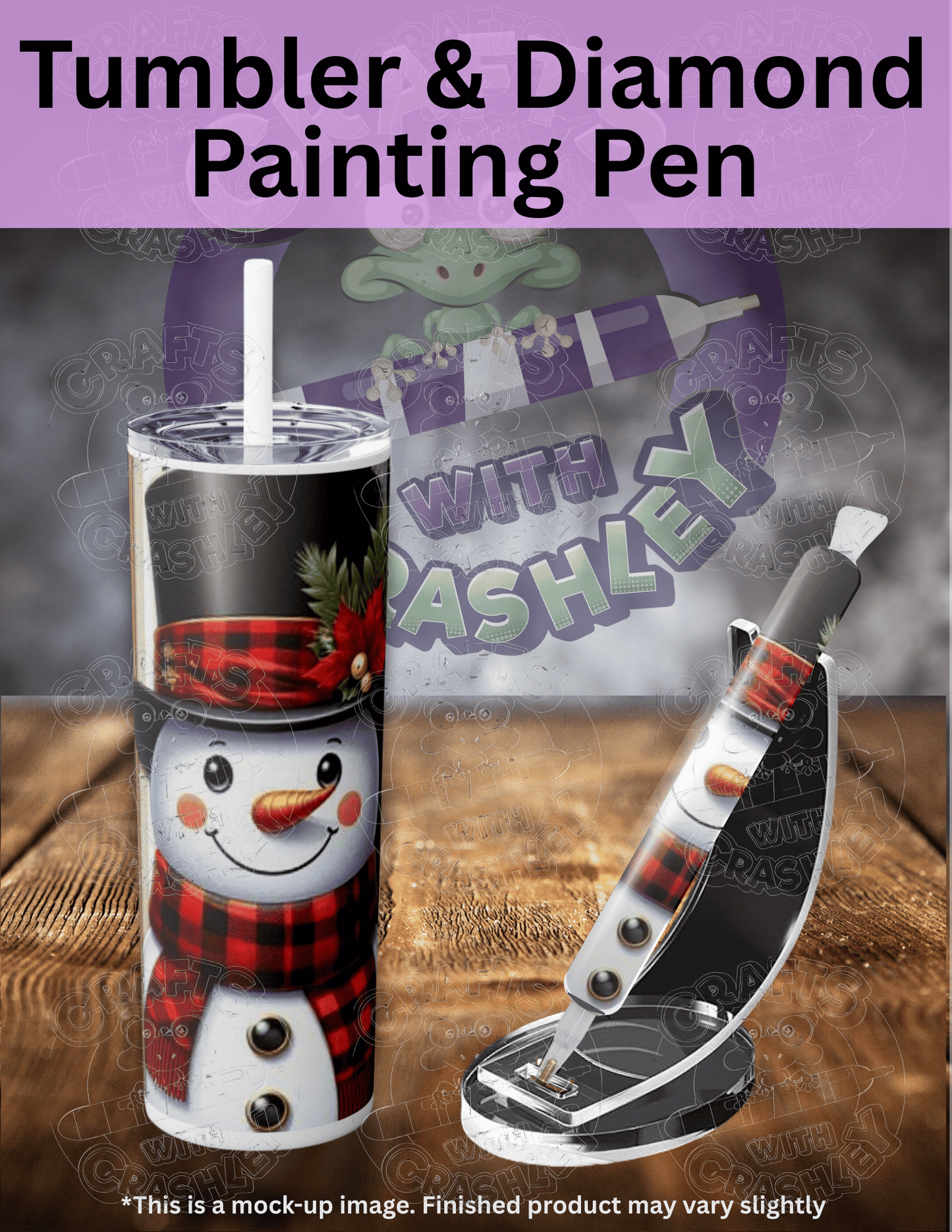 "Plaid Snowman" Premium Accessories for Diamond Painting
