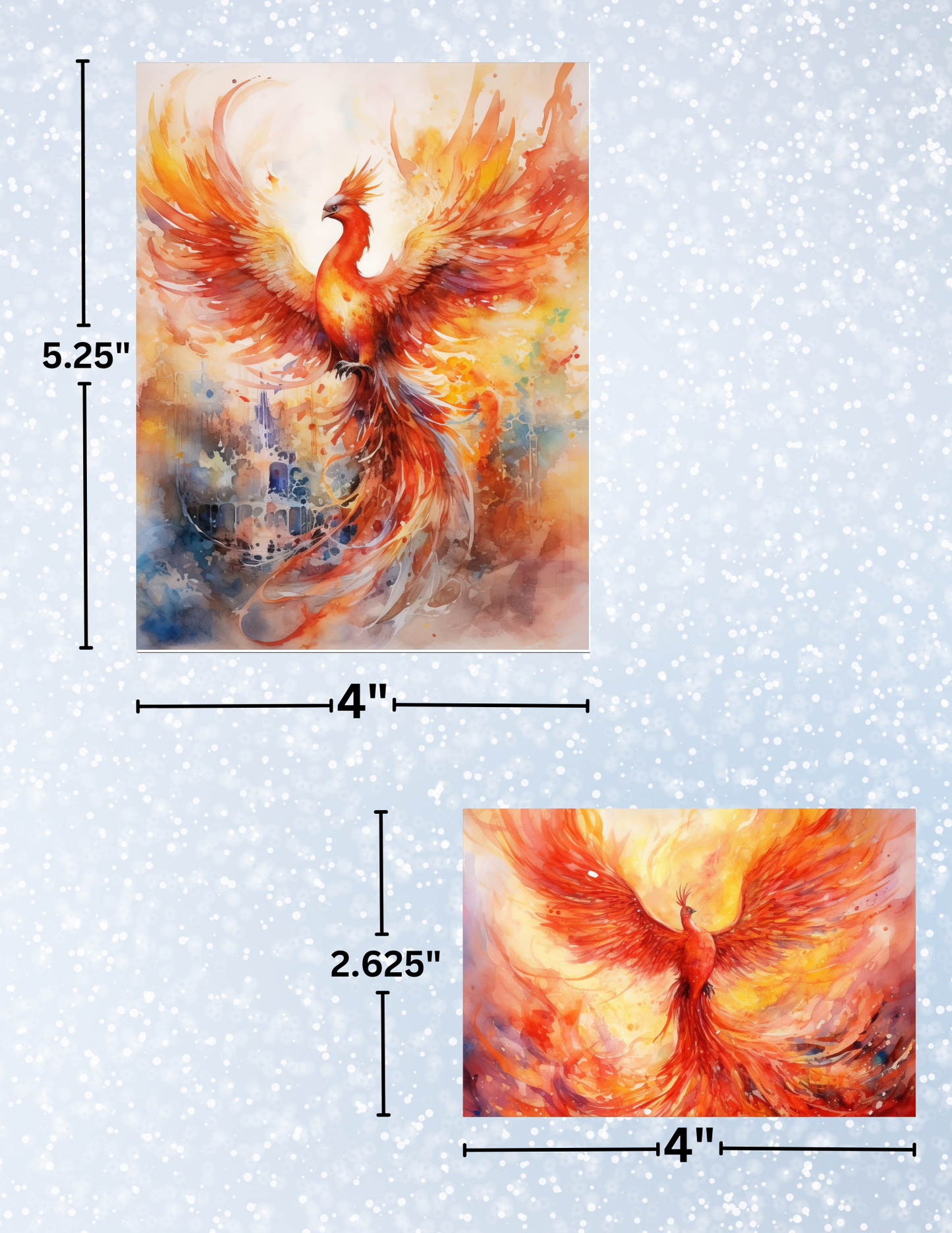 "Rise of the Phoenix" Decorative Diamond Painting Release Paper