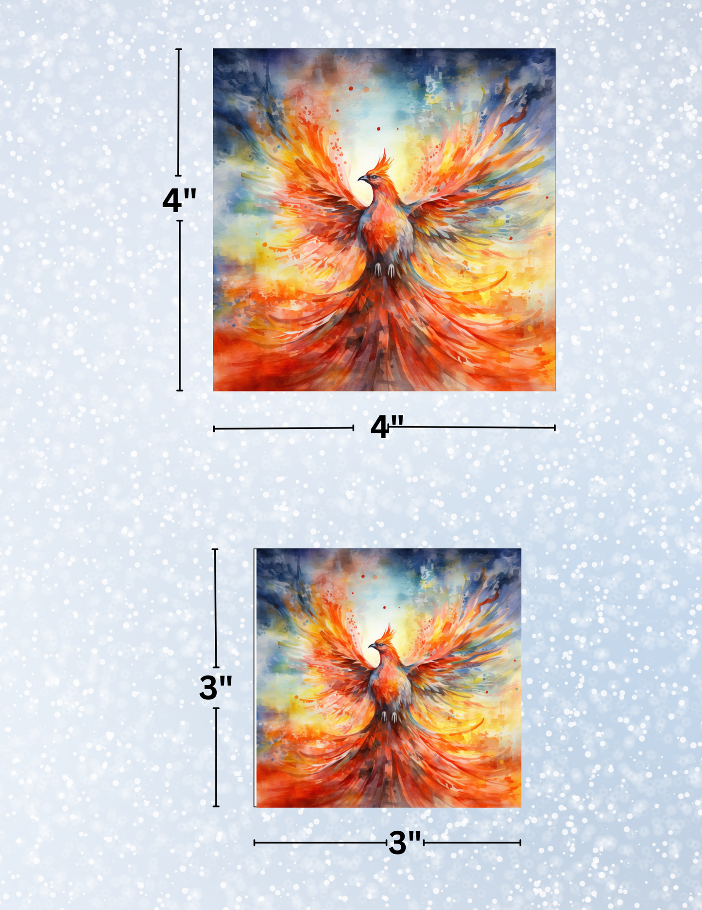 "Rise of the Phoenix" Decorative Diamond Painting Release Paper