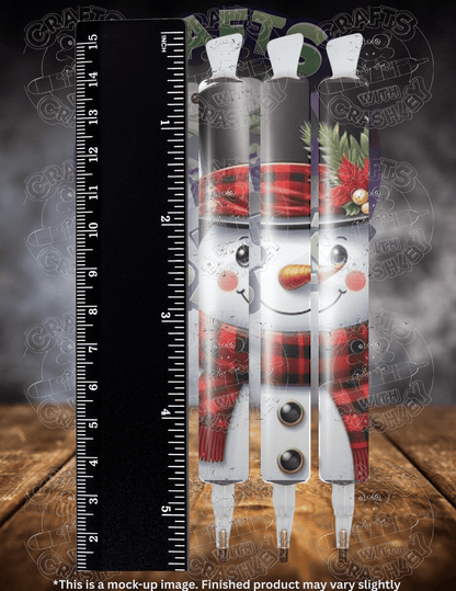 "Plaid Snowman" Premium Accessories for Diamond Painting