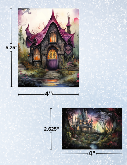 "Castles & Cottages" Decorative Diamond Painting Release Paper
