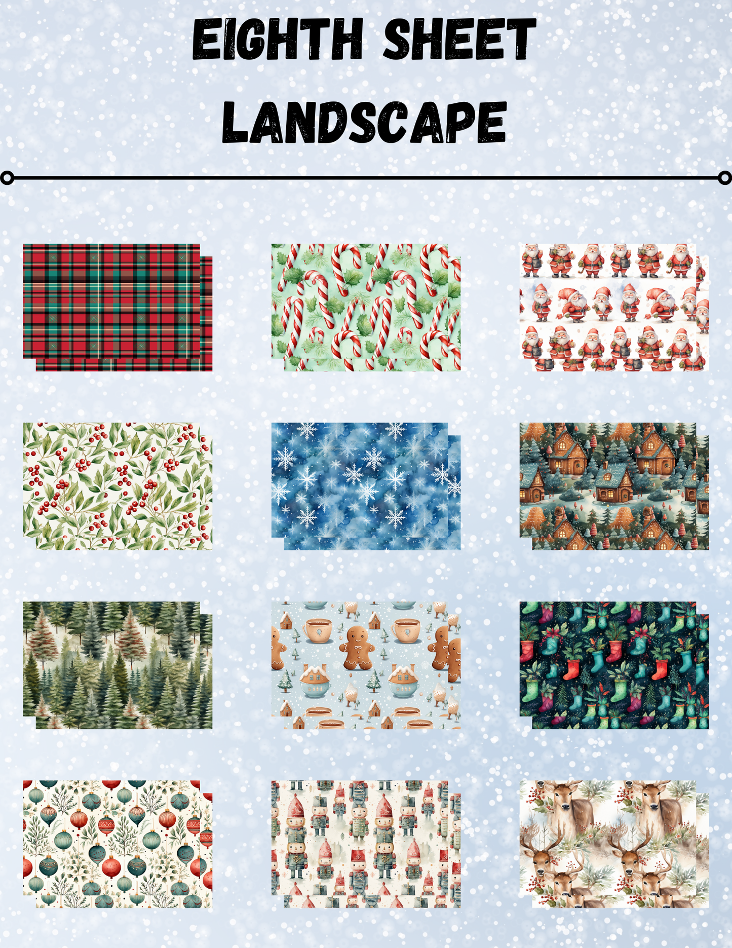 "Christmas Combo" Decorative Diamond Painting Release Papers