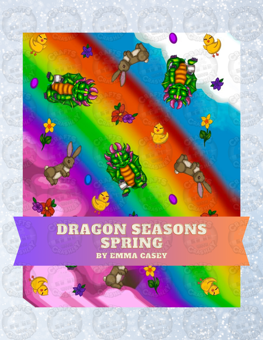 "Dragon Seasons Spring" by Emma Casey Decorative Diamond Painting Release Papers