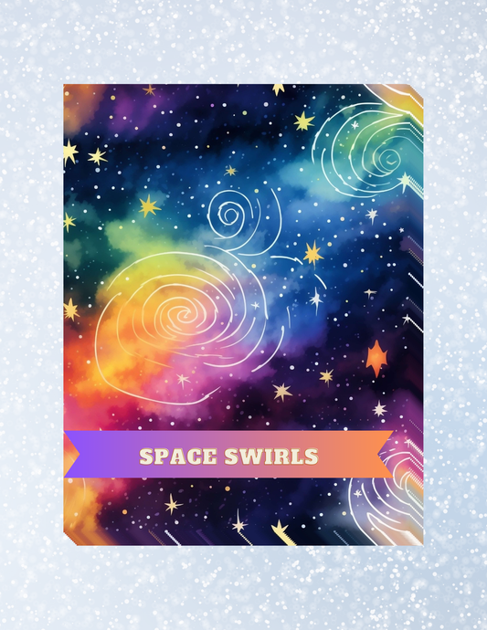"Space Swirls" Decorative Diamond Painting Release Papers