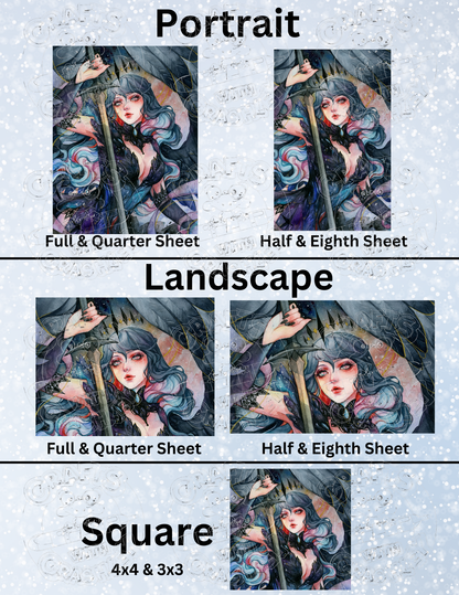 "Dark Lilith" By ©Margaret Morales Decorative Diamond Painting Release Papers