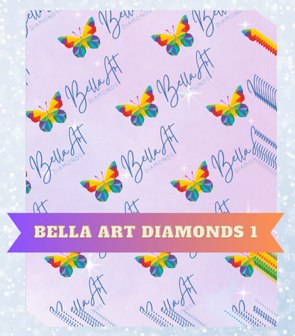 "Bella Art Diamonds 1" Decorative Diamond Painting Release Papers
