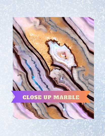 "Close Up Marble" Decorative Diamond Painting Release Papers
