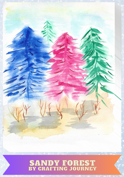 "Sandy Forest" By Crafting and Crime Daily Decorative Diamond Painting Release Papers