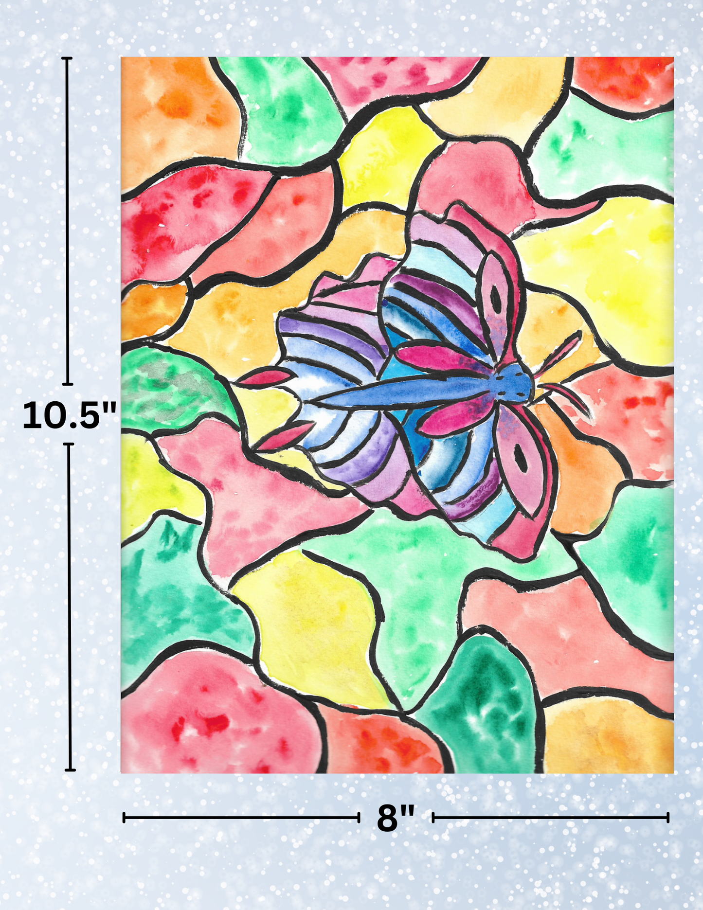 "Butterfly Stained Glass" By Crafting Journey Decorative Diamond Painting Release Papers