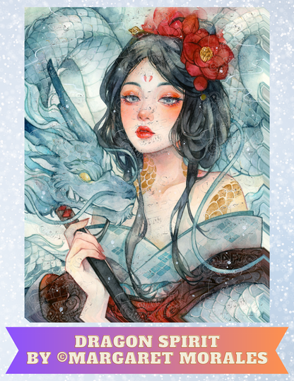 "Dragon Spirit" By ©Margaret Morales Decorative Diamond Painting Release Papers