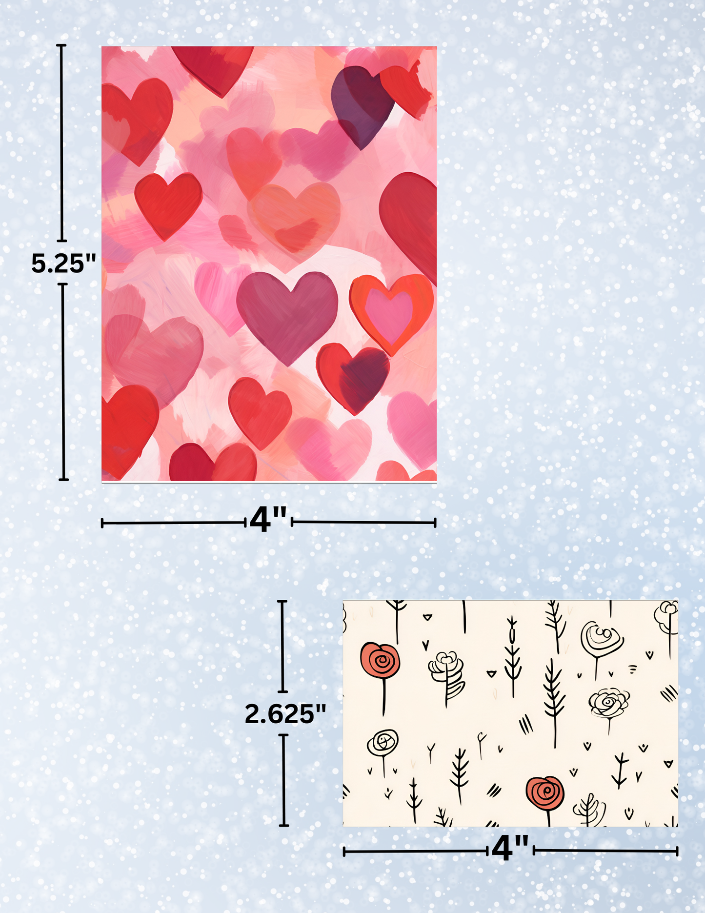 "Love Signs" Decorative Diamond Painting Release Paper