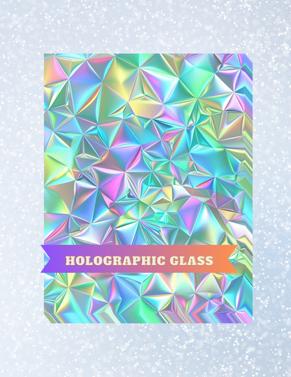 "Holographic Glass" Decorative Diamond Painting Release Papers