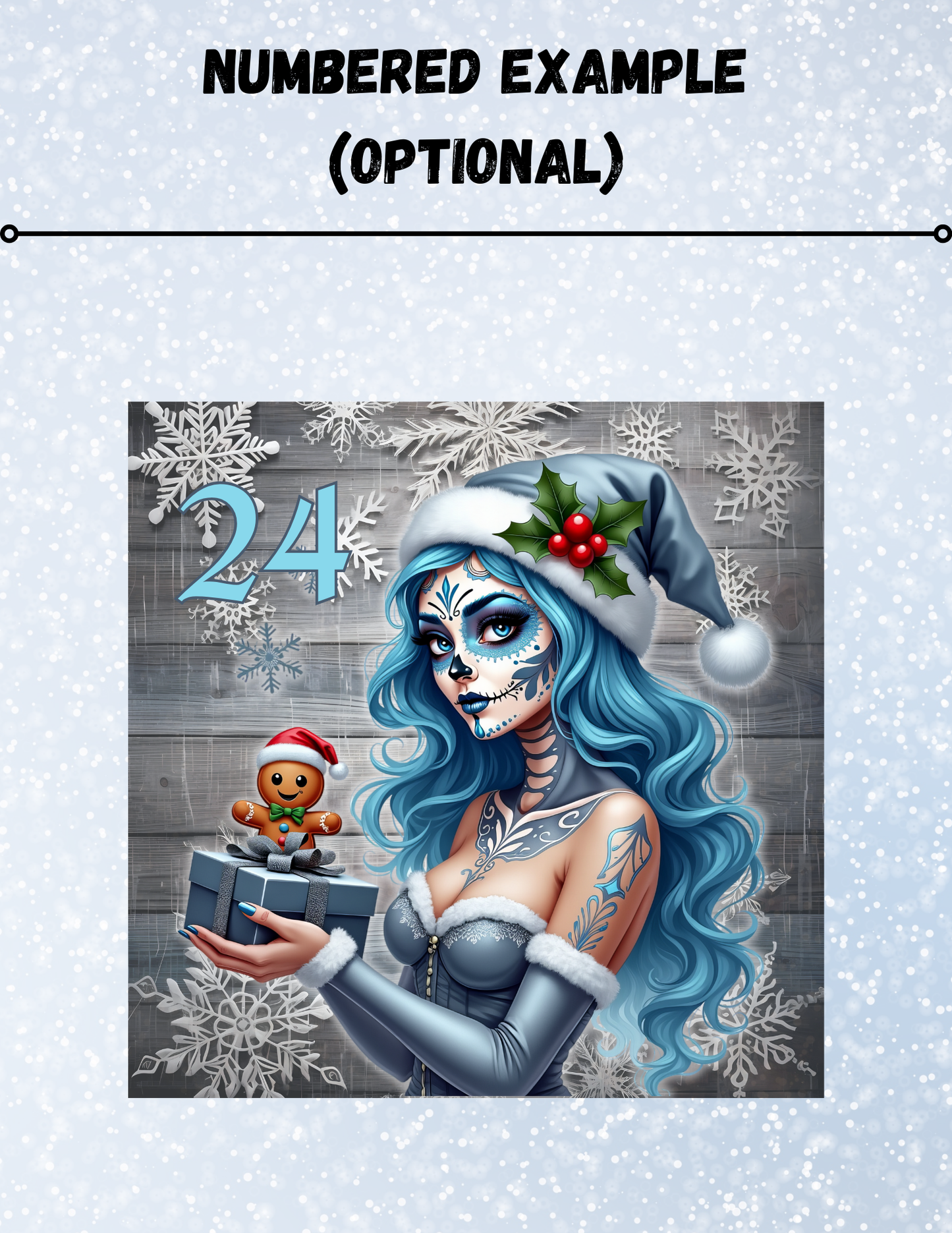 "Sugar Skull Christmas" Decorative Diamond Painting Release Papers