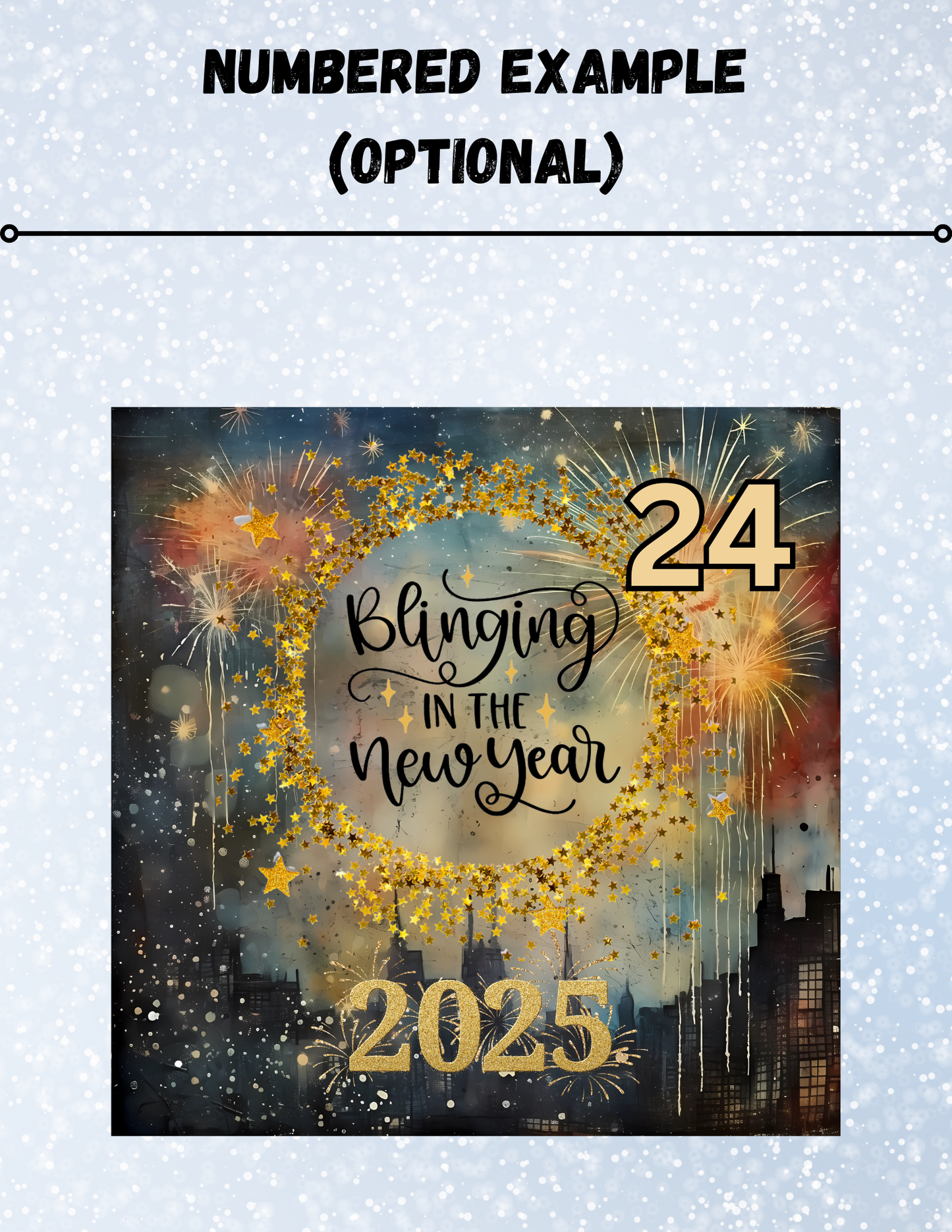 "#BlingingInTheNewYear2025" Decorative Diamond Painting Release Papers