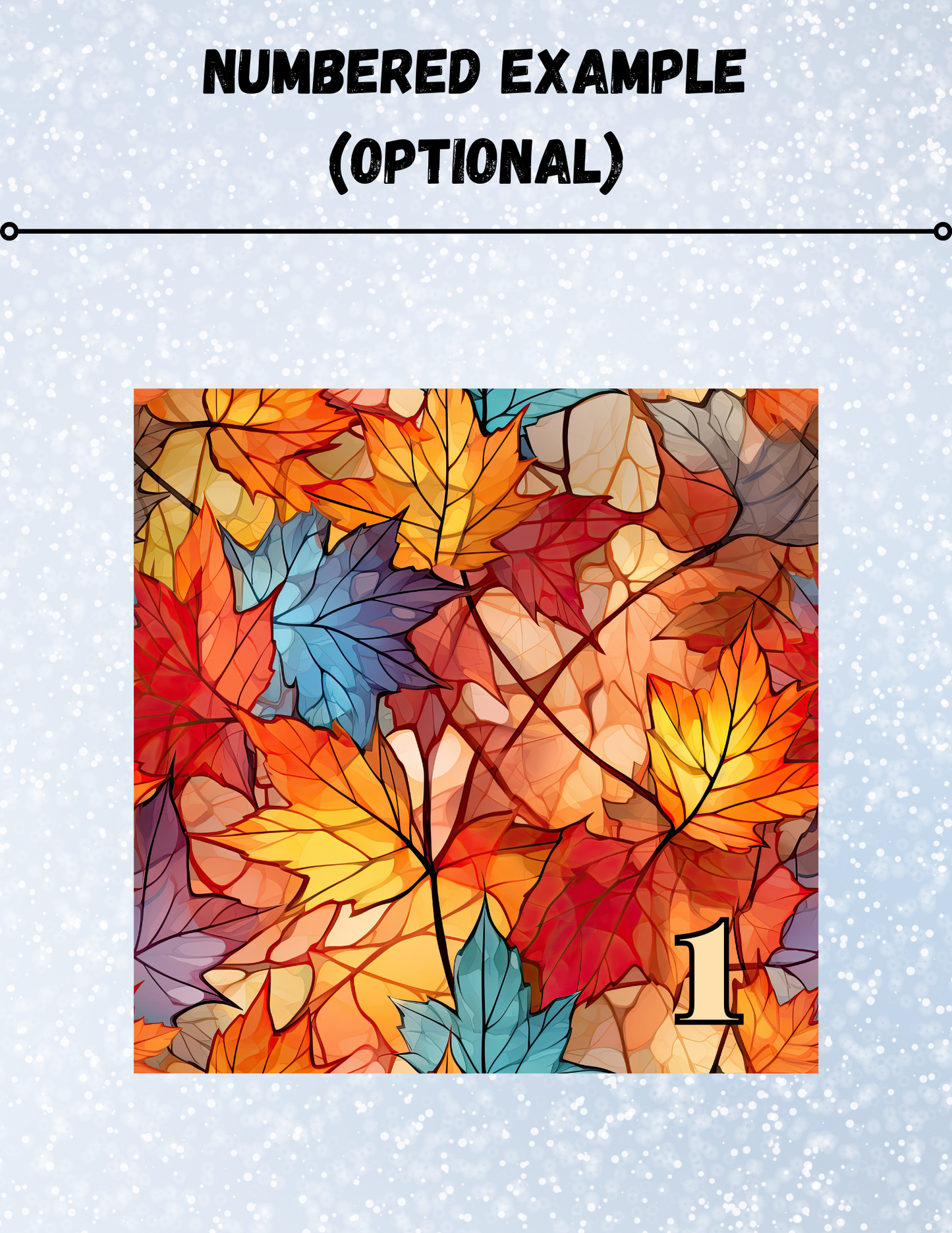 "Stained Glass Autumn Leaves" Decorative Diamond Painting Release Papers