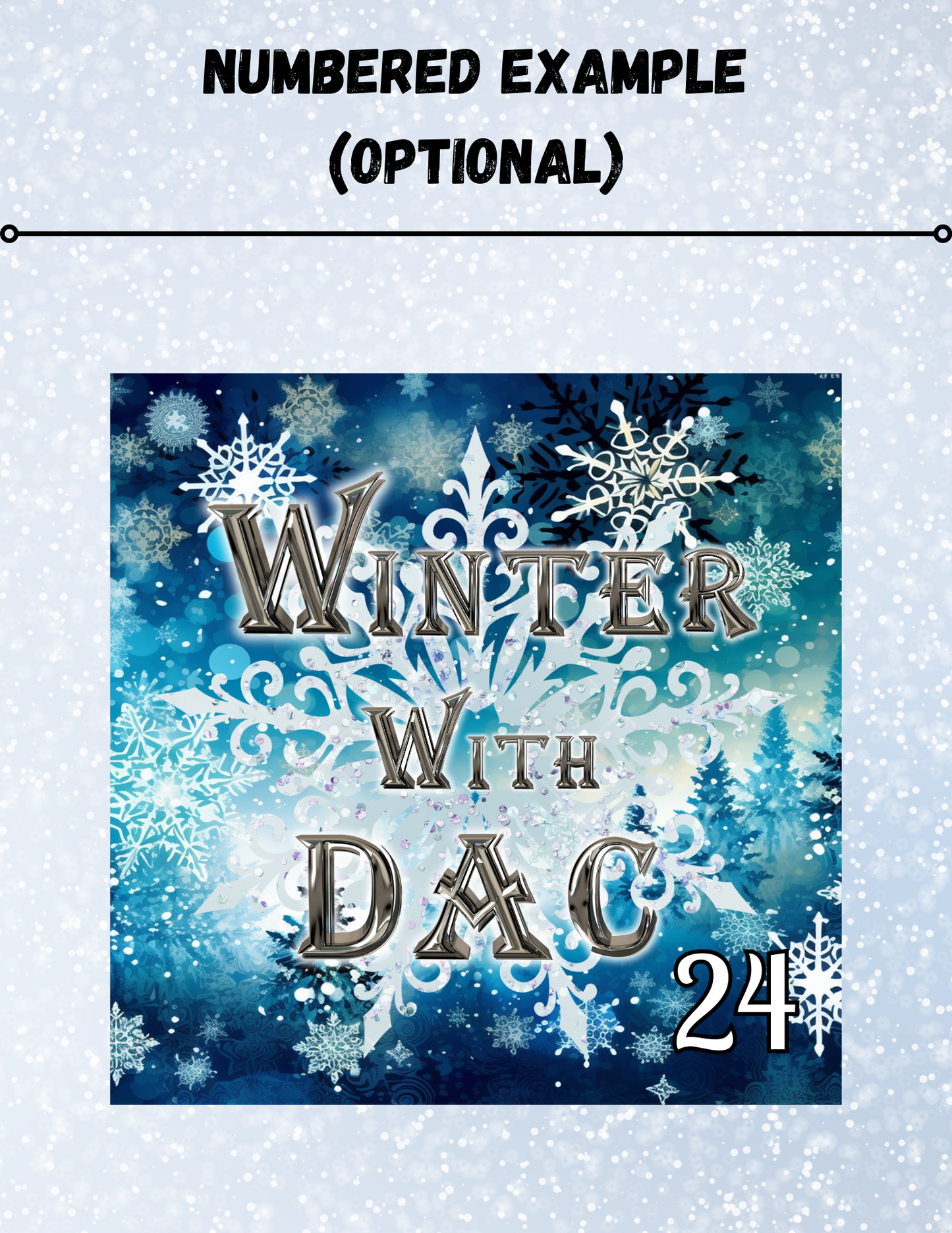 "Winter with DAC" Decorative Diamond Painting Release Papers