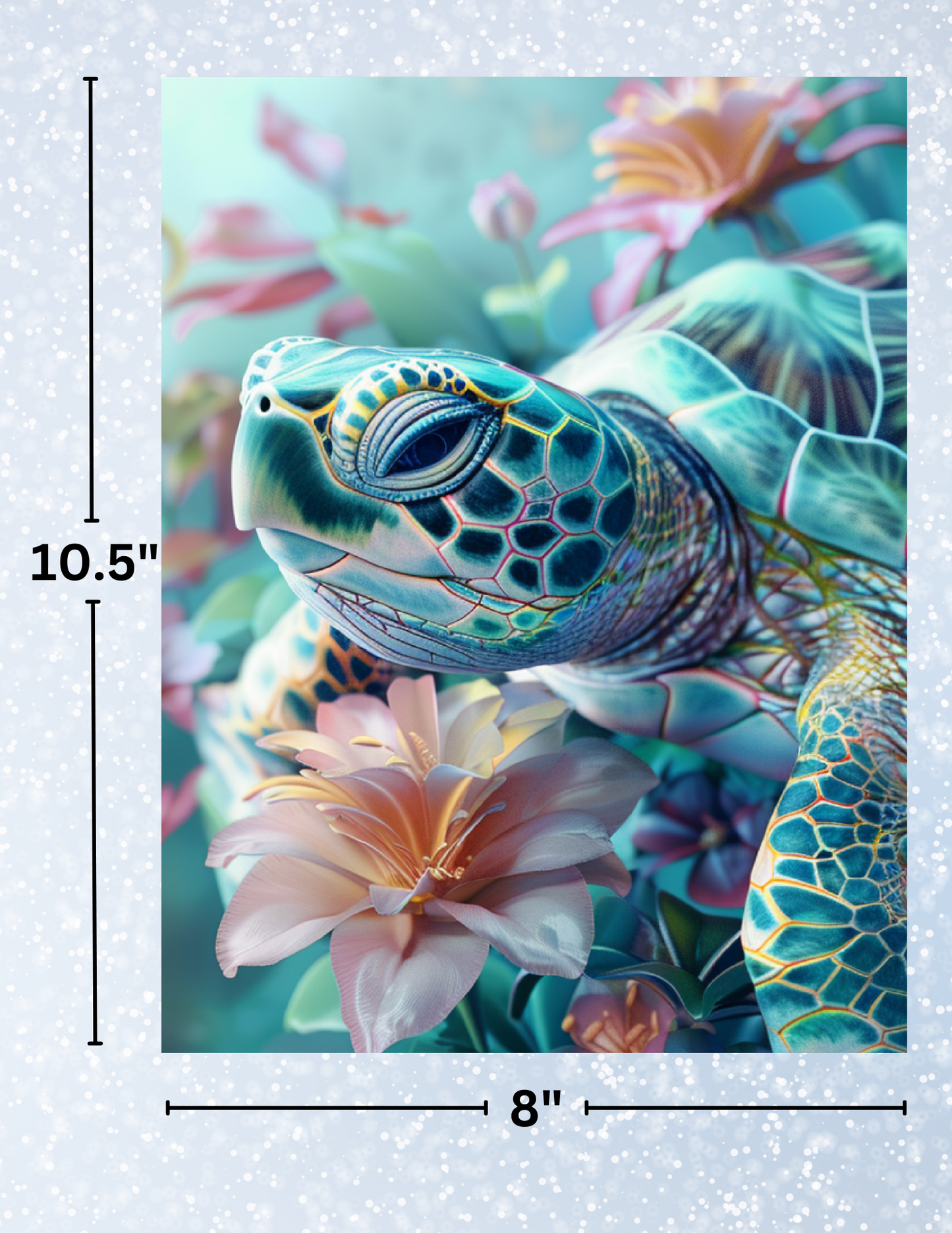 "Serene Sea Turtle" Decorative Diamond Painting Release Papers