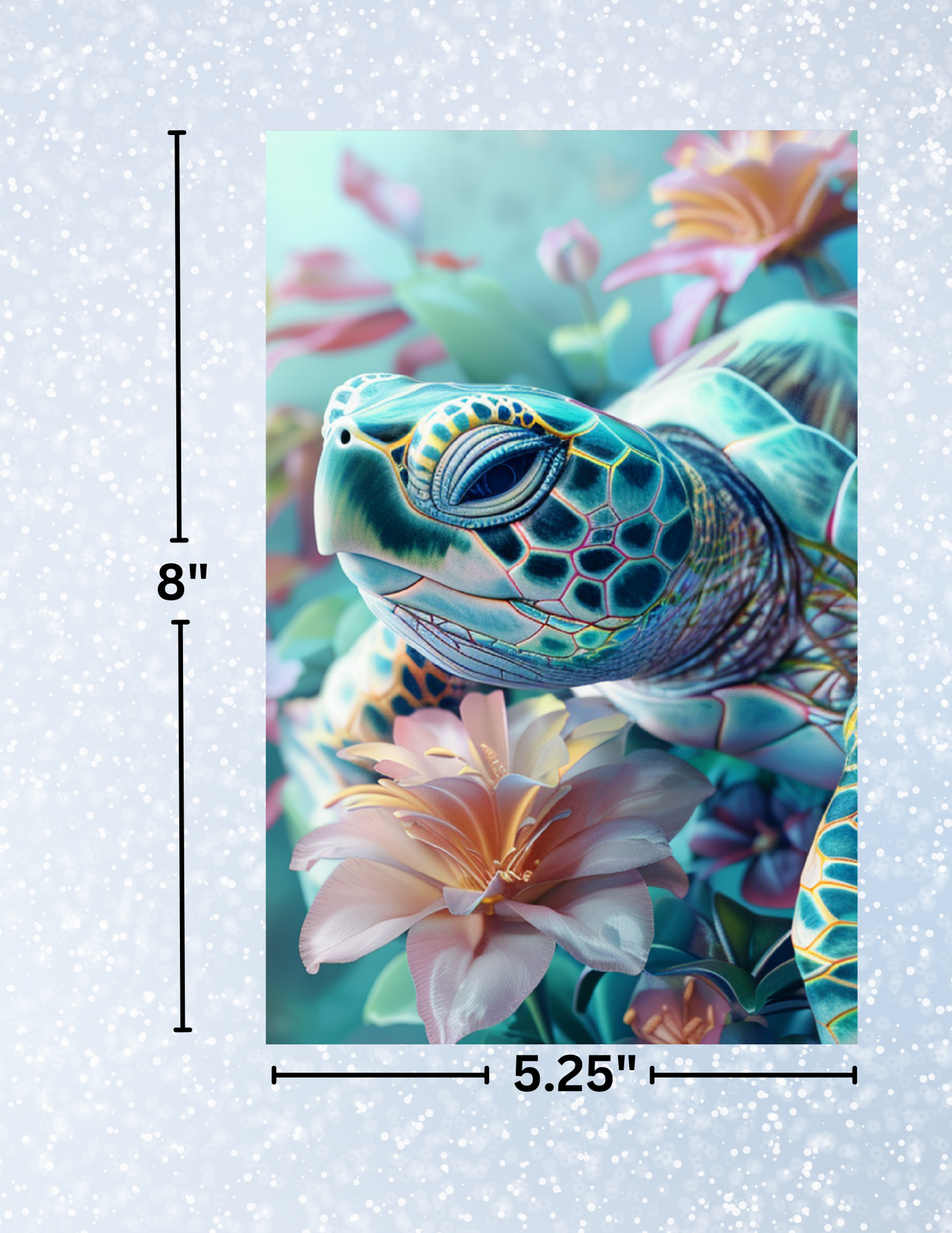 "Serene Sea Turtle" Decorative Diamond Painting Release Papers