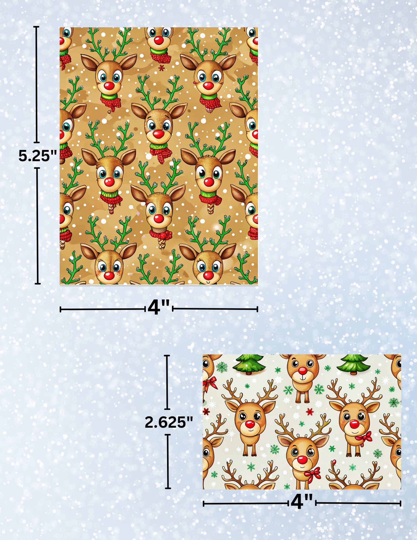 "Reindeer Joy" Decorative Diamond Painting Release Paper