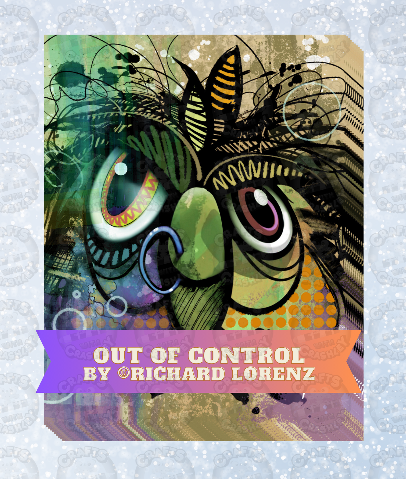 "Out of Control" by ©Richard Lorenz Decorative Diamond Painting Release Papers