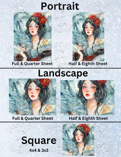 "Dragon Spirit" By ©Margaret Morales Decorative Diamond Painting Release Papers