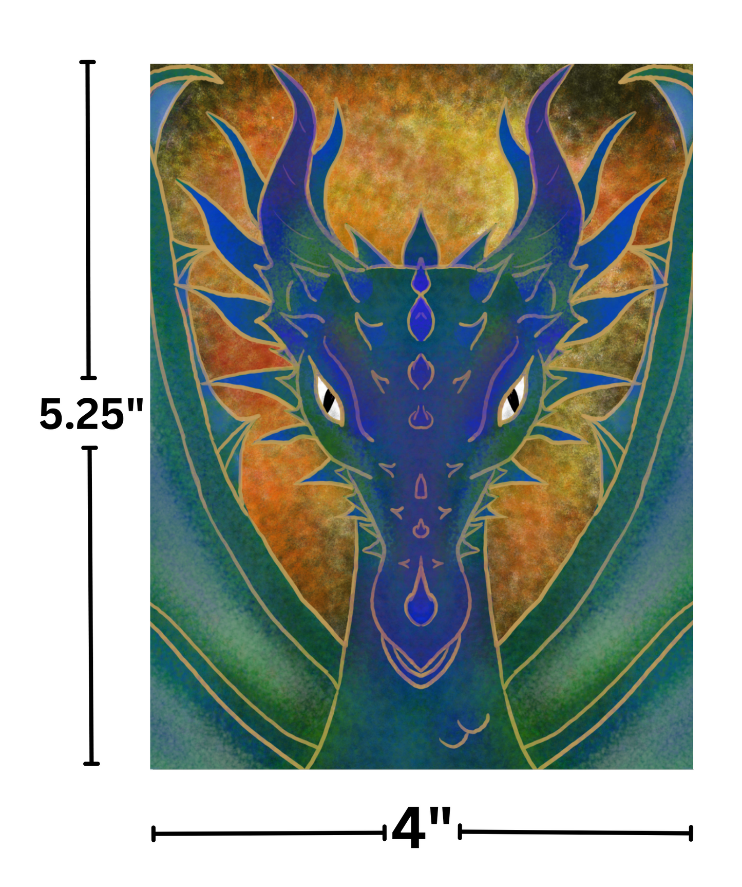 "Surrilian The Dragon (Amber)" by Kaleena Kollmeier Decorative Diamond Painting Release Papers