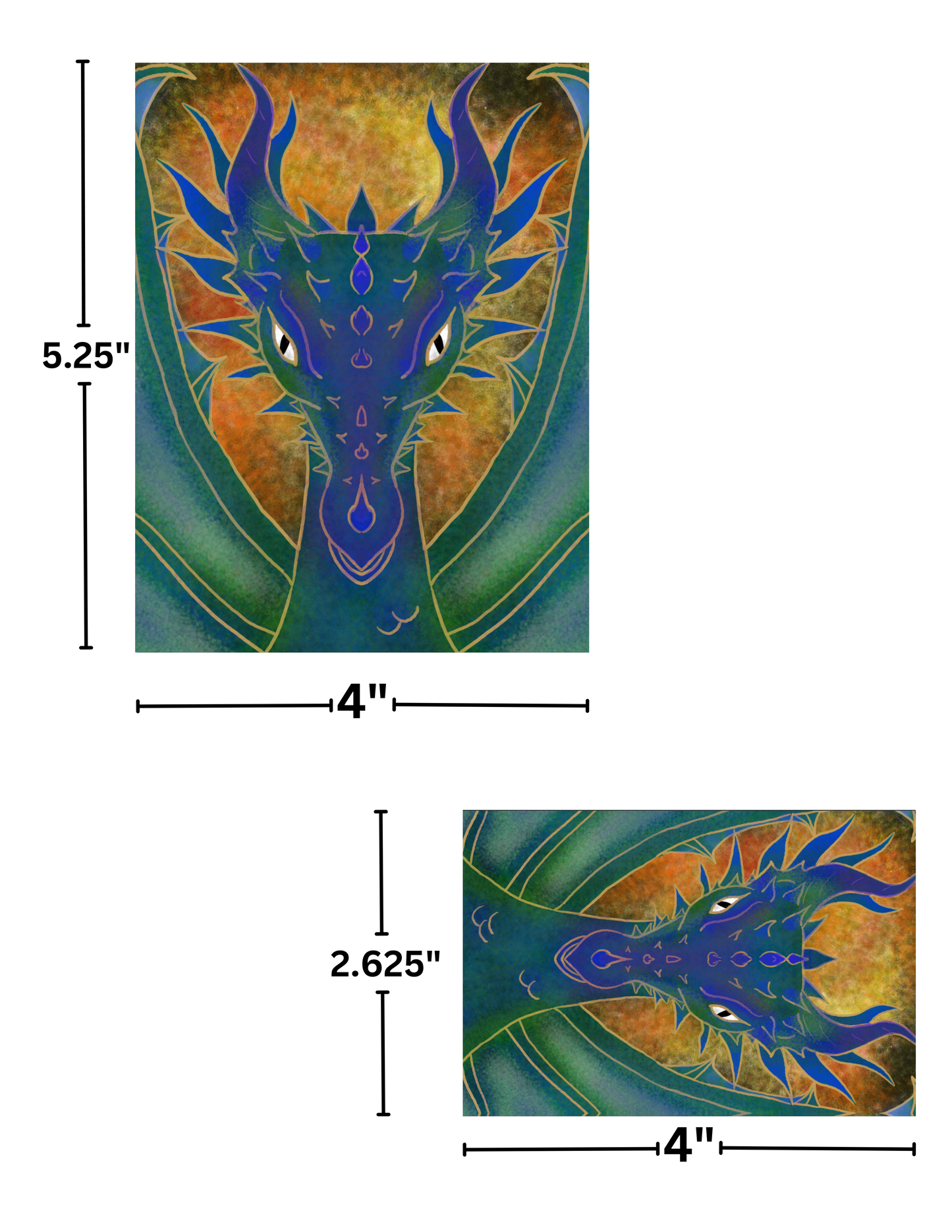 "Surrilian The Dragon (Amber)" by Kaleena Kollmeier Decorative Diamond Painting Release Papers